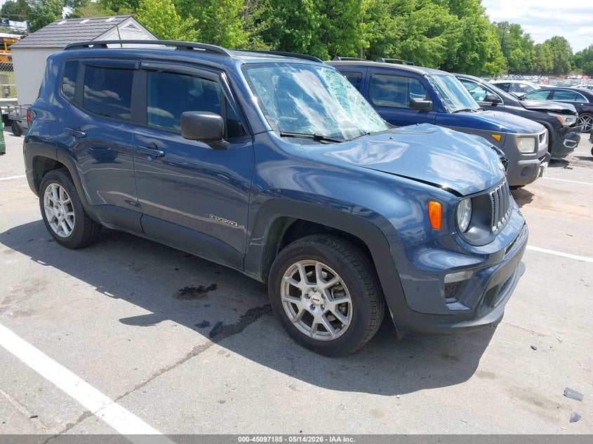 2022 Jeep Renegade VIN ZACNJDB12NPN60035 IAAI salvage auction — FRONT END, Salvage (North Carolina), sold $1,800 on 2026-07-23 (photo 1)
