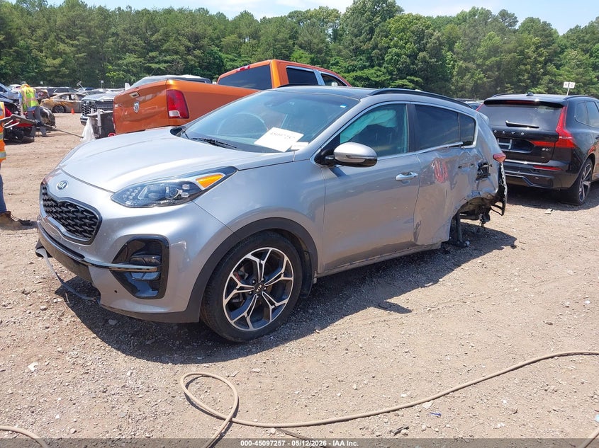2021 Kia Sportage VIN KNDPR3A62M7852565 IAAI salvage auction — LEFT SIDE, Salvage (Alabama), sold $2,700 on 2026-07-15 (photo 2)