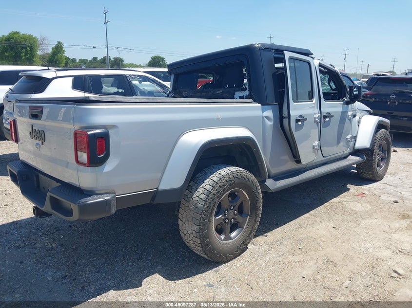 2022 Jeep Gladiator VIN 1C6HJTAGXNL138672 IAAI salvage auction — ALL OVER, Salvage (Texas), sold $5,100 on 2026-07-06 (photo 4)
