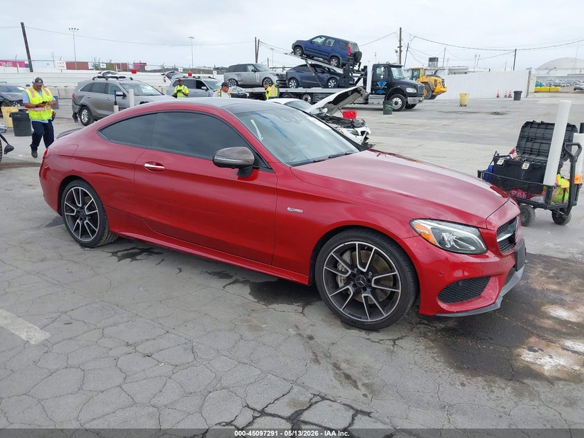 2018 Mercedes-benz C class VIN WDDWJ6EB8JF671327 IAAI salvage auction — LEFT SIDE, Salvage (California), sold $7,600 on 2026-07-15 (photo 1)