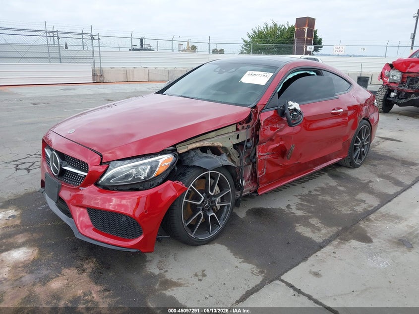2018 Mercedes-benz C class VIN WDDWJ6EB8JF671327 IAAI salvage auction — LEFT SIDE, Salvage (California), sold $7,600 on 2026-07-15 (photo 2)