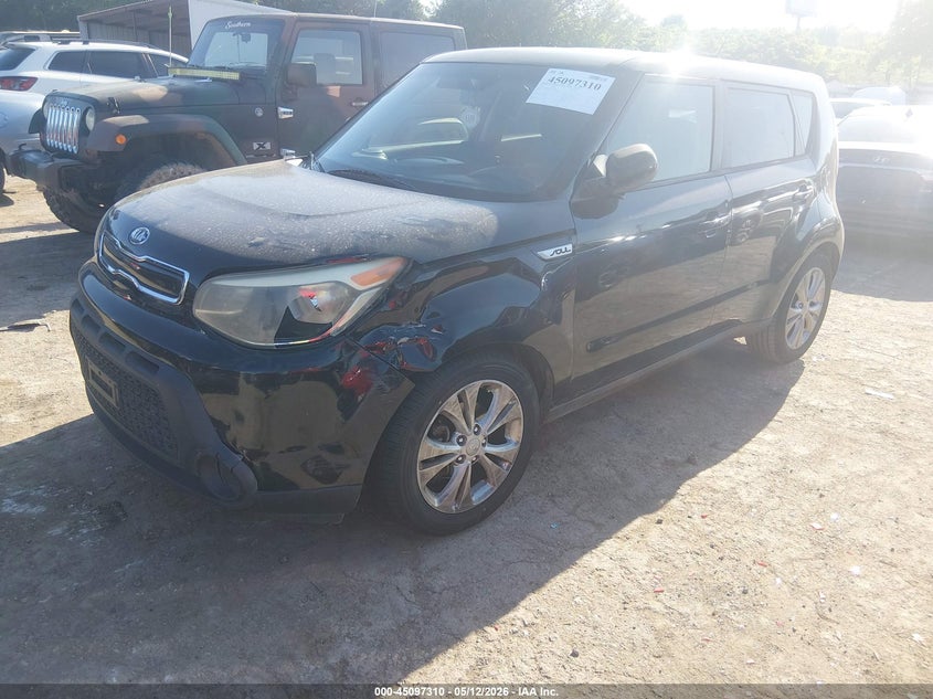 2015 Kia Soul VIN KNDJP3A51F7112303 IAAI salvage auction — LEFT FRONT, Salvage (Oklahoma), sold $900 on 2026-07-29 (photo 2)