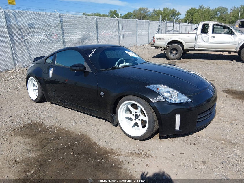 2006 Nissan 350z VIN JN1AZ34D76M311566 IAAI salvage auction — LEFT FRONT, Clear (Montana), sold $2,050 on 2026-07-15 (photo 1)