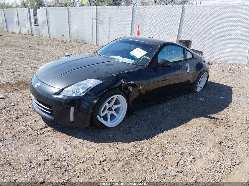 2006 Nissan 350z VIN JN1AZ34D76M311566 IAAI salvage auction — LEFT FRONT, Clear (Montana), sold $2,050 on 2026-07-15 (photo 2)