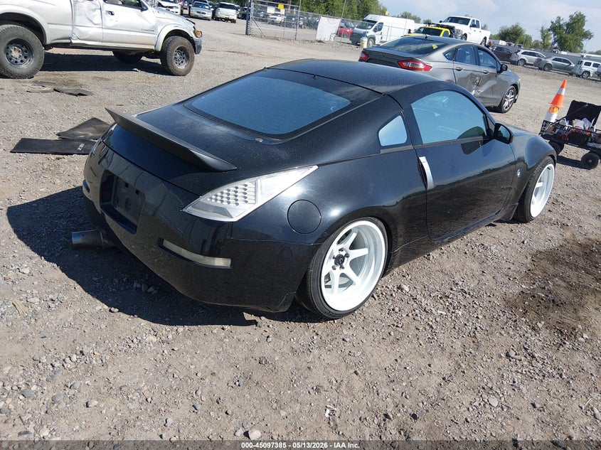 2006 Nissan 350z VIN JN1AZ34D76M311566 IAAI salvage auction — LEFT FRONT, Clear (Montana), sold $2,050 on 2026-07-15 (photo 4)