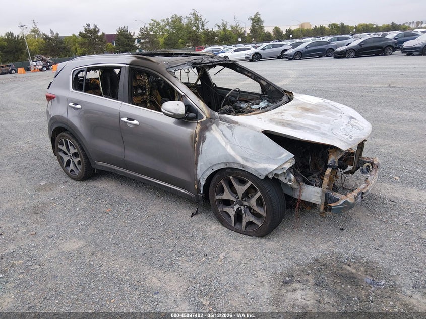 2017 Kia Sportage VIN KNDPR3A64H7261692 IAAI salvage auction — TOTAL BURN, Non-Repairable (California), sold $125 on 2026-07-06 (photo 1)