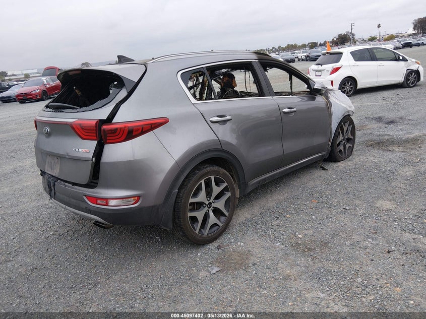 2017 Kia Sportage VIN KNDPR3A64H7261692 IAAI salvage auction — TOTAL BURN, Non-Repairable (California), sold $125 on 2026-07-06 (photo 4)