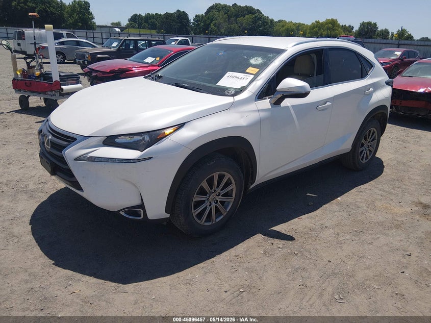 2017 Lexus Nx VIN JTJYARBZ0H2065959 IAAI salvage auction — STORM DAMAGE, Salvage (Arkansas), sold $9,050 on 2026-07-08 (photo 2)
