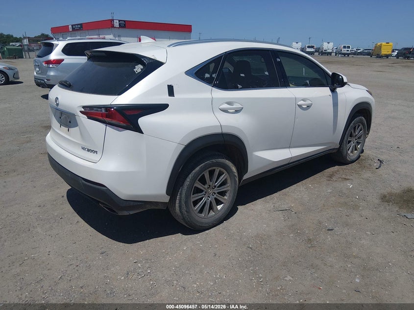 2017 Lexus Nx VIN JTJYARBZ0H2065959 IAAI salvage auction — STORM DAMAGE, Salvage (Arkansas), sold $9,050 on 2026-07-08 (photo 4)