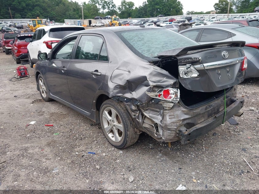 2012 Toyota Corolla VIN 5YFBU4EE2CP073454 IAAI salvage auction — REAR END, Salvage Title, sold $1,300 on 2026-07-30 (photo 3)