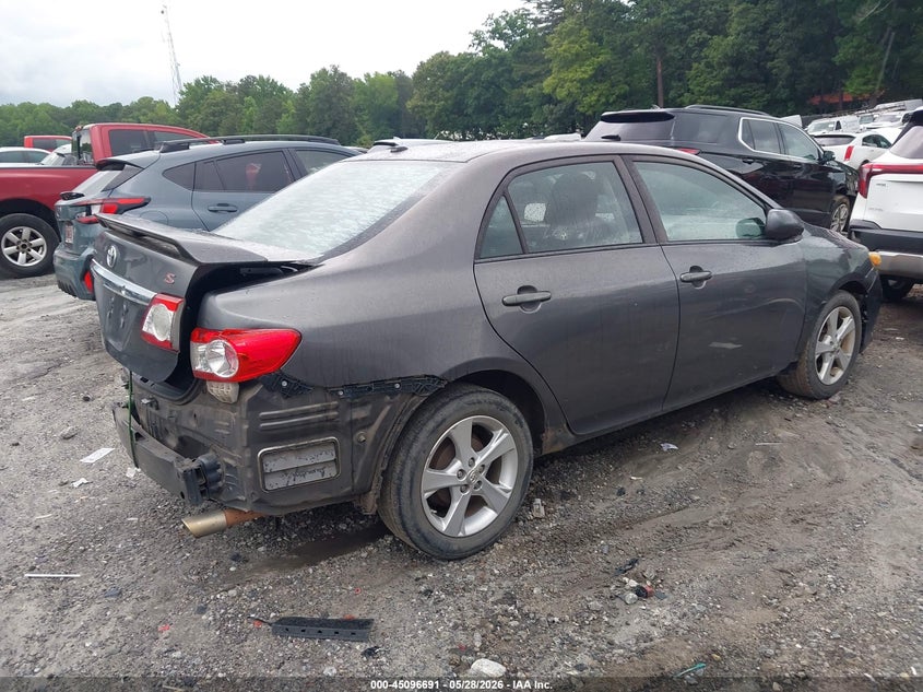 2012 Toyota Corolla VIN 5YFBU4EE2CP073454 IAAI salvage auction — REAR END, Salvage Title, sold $1,300 on 2026-07-30 (photo 4)