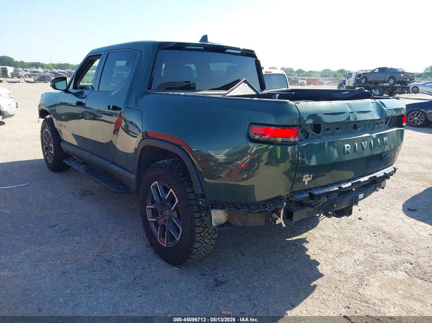 2022 Rivian R1t VIN 7FCTGAAL4NN004483 IAAI salvage auction — FRONT & REAR, Original (Texas), sold $8,500 on 2026-07-29 (photo 3)