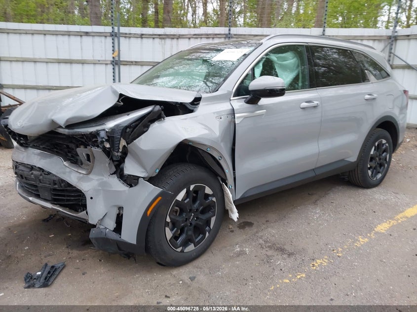 2025 Kia Sorento VIN 5XYRL4JC8SG348172 IAAI salvage auction — FRONT END, Clear (Michigan), sold $8,700 on 2026-07-27 (photo 2)