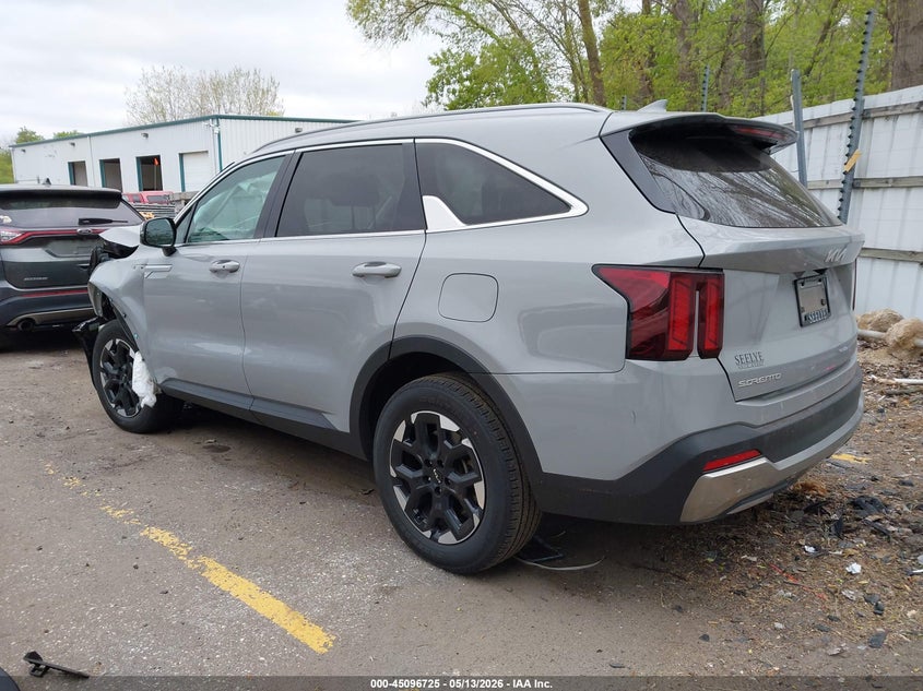 2025 Kia Sorento VIN 5XYRL4JC8SG348172 IAAI salvage auction — FRONT END, Clear (Michigan), sold $8,700 on 2026-07-27 (photo 3)