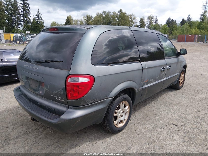 2002 Dodge Grand caravan VIN 2B4GT44L92R702227 IAAI salvage auction — NORMAL WEAR, Clear (Washington), sold $200 on 2026-07-08 (photo 4)
