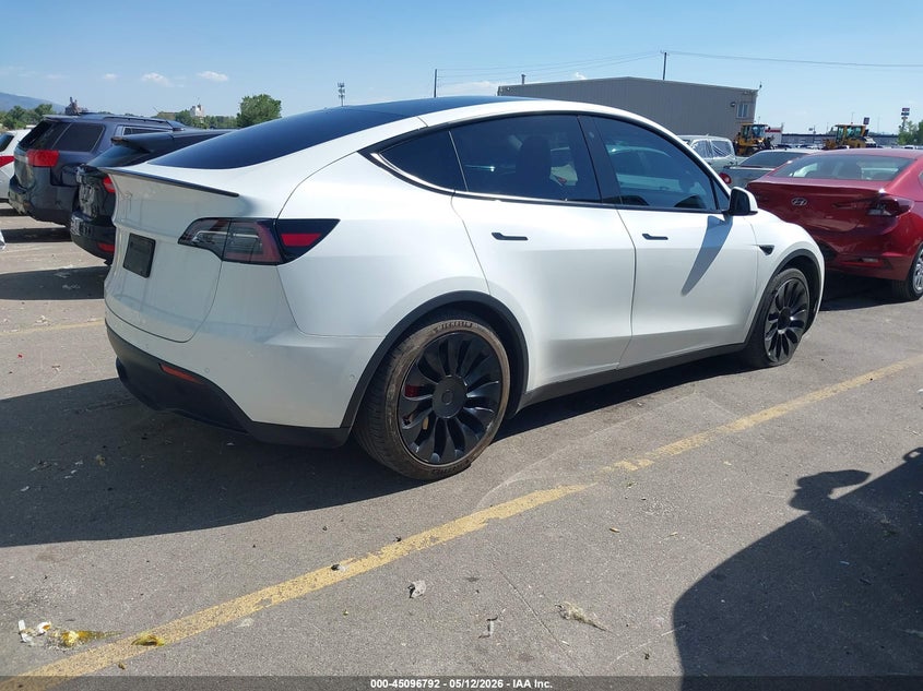 2020 Tesla Model y VIN 5YJYGDEF3LF022194 IAAI salvage auction — FRONT END, Salvage (Utah), sold $9,600 on 2026-07-09 (photo 4)