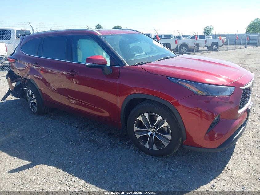 2022 Toyota Highlander VIN 5TDGZRBH5NS209086 IAAI salvage auction — RIGHT REAR, Salvage (Arkansas), sold $12,700 on 2026-07-22 (photo 1)