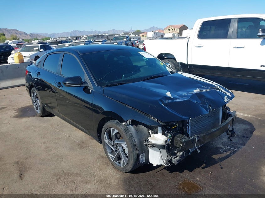 2025 Hyundai Elantra VIN KMHLM4DG1SU018269 IAAI salvage auction — FRONT END, Salvage (Arizona), sold $6,150 on 2026-07-14 (photo 1)