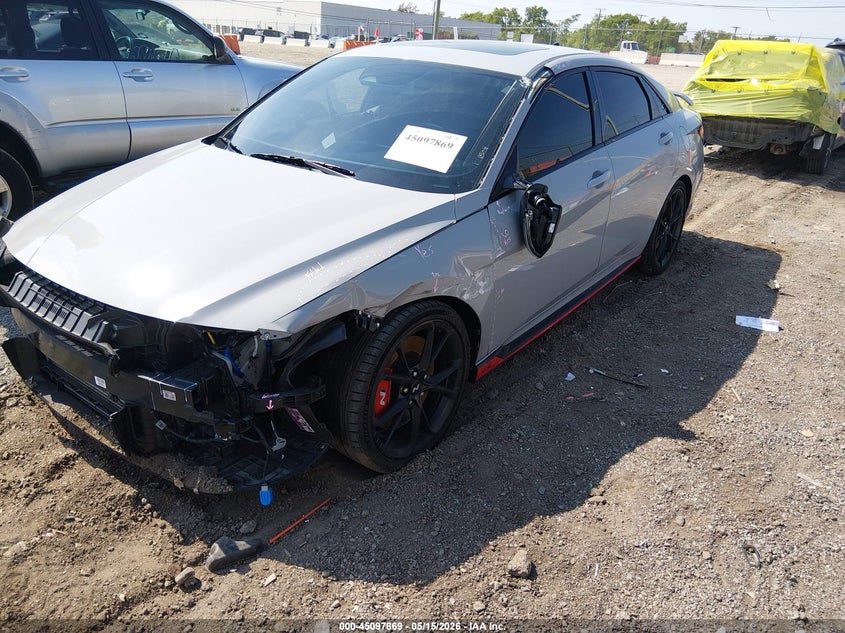2025 Hyundai Elantra n VIN KMHLW4DK5SU031427 IAAI salvage auction — FRONT END, Salvage (Tennessee), sold $9,525 on 2026-07-16 (photo 2)