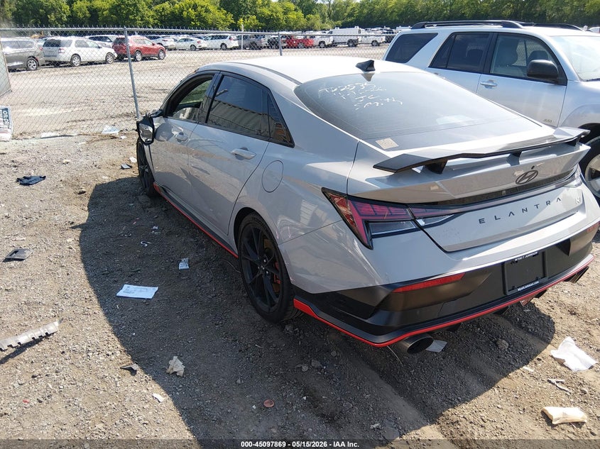 2025 Hyundai Elantra n VIN KMHLW4DK5SU031427 IAAI salvage auction — FRONT END, Salvage (Tennessee), sold $9,525 on 2026-07-16 (photo 3)