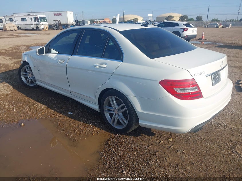 2012 Mercedes-benz C-klasse VIN WDDGF4HB6CA609284 IAAI salvage auction — FRONT END, Original (Texas), sold $250 on 2026-07-29 (photo 3)