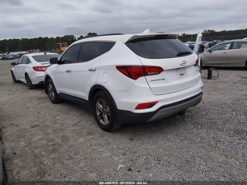 2018 Hyundai Santa fe VIN 5XYZU3LB0JG556296 IAAI salvage auction — FRONT END, Salvage (Georgia), sold $3,150 on 2026-07-17 (photo 3)