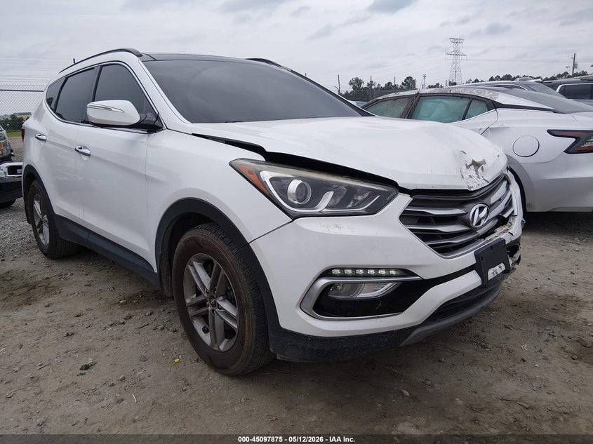 2018 Hyundai Santa fe VIN 5XYZU3LB0JG556296 IAAI salvage auction — FRONT END, Salvage (Georgia), sold $3,150 on 2026-07-17 (photo 6)