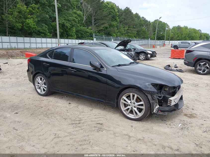 2007 Lexus Is VIN JTHBK262X75049385 IAAI salvage auction — FRONT END, Salvage (Georgia), sold $450 on 2026-07-10 (photo 1)