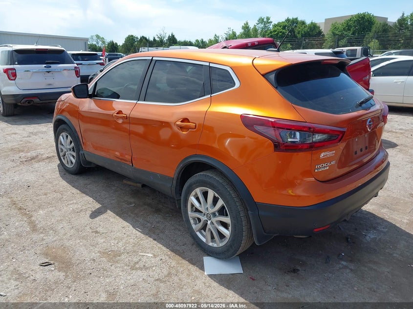 2021 Nissan Rogue VIN JN1BJ1AV1MW320231 IAAI salvage auction — SIDE, Clear (Oklahoma), sold $4,050 on 2026-07-09 (photo 3)