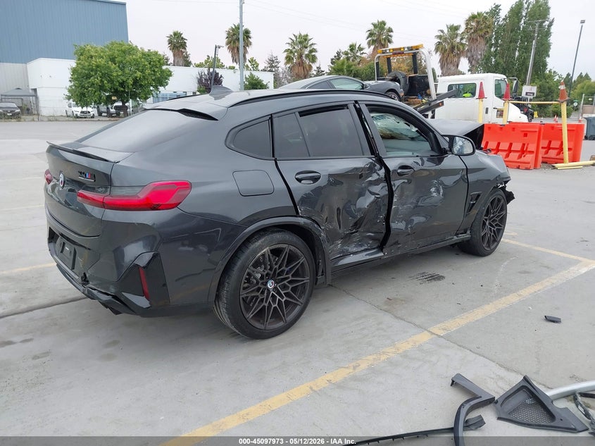 2022 BMW X4 m VIN 5YM23EC03N9K31784 IAAI salvage auction — FRONT END, Salvage (California), sold $8,050 on 2026-07-13 (photo 4)