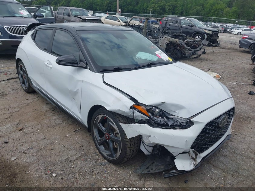 2020 Hyundai Veloster VIN KMHTH6AB3LU031843 IAAI salvage auction — REAR END, Salvage (Georgia), sold $275 on 2026-07-29 (photo 1)