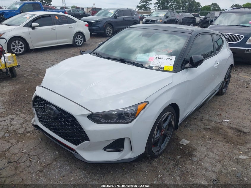 2020 Hyundai Veloster VIN KMHTH6AB3LU031843 IAAI salvage auction — REAR END, Salvage (Georgia), sold $275 on 2026-07-29 (photo 2)