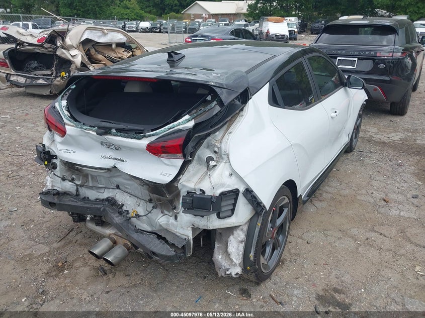 2020 Hyundai Veloster VIN KMHTH6AB3LU031843 IAAI salvage auction — REAR END, Salvage (Georgia), sold $275 on 2026-07-29 (photo 4)