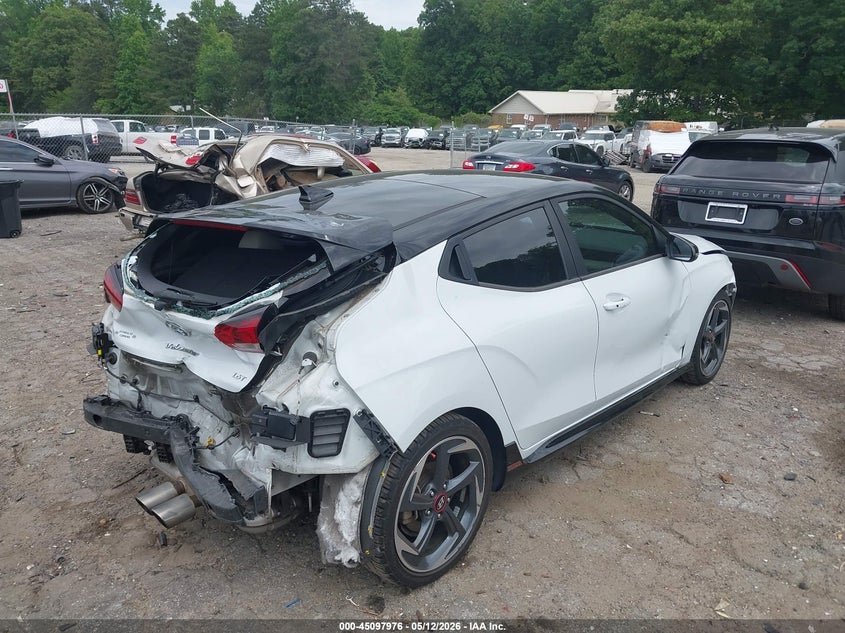 2020 Hyundai Veloster VIN KMHTH6AB3LU031843 IAAI salvage auction — REAR END, Salvage (Georgia), sold $275 on 2026-07-29 (photo 6)