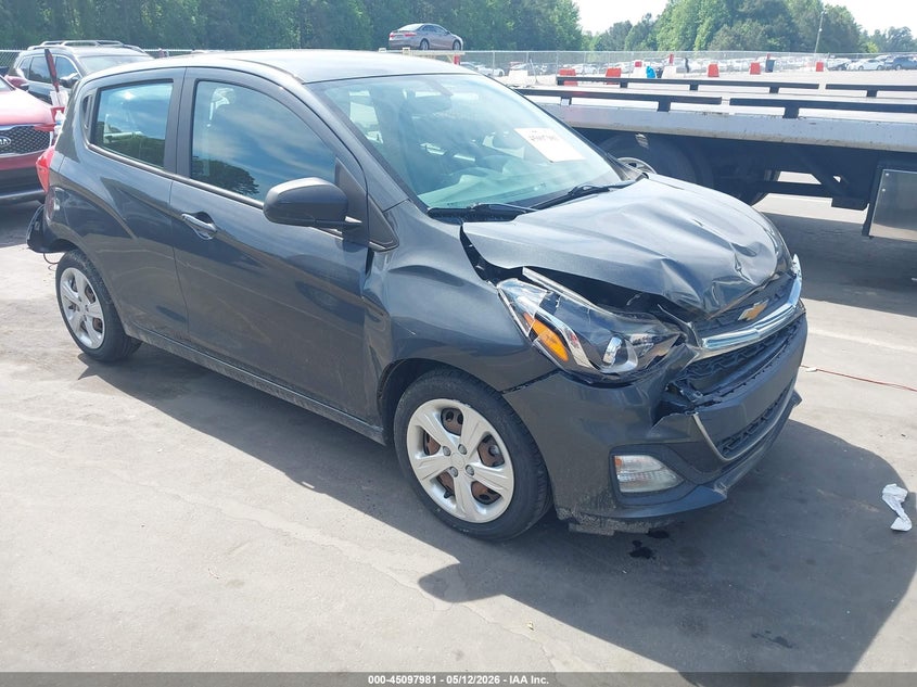 2020 Chevrolet Spark VIN KL8CB6SA7LC429454 IAAI salvage auction — FRONT & REAR, Salvage (North Carolina), sold $825 on 2026-07-08 (photo 1)