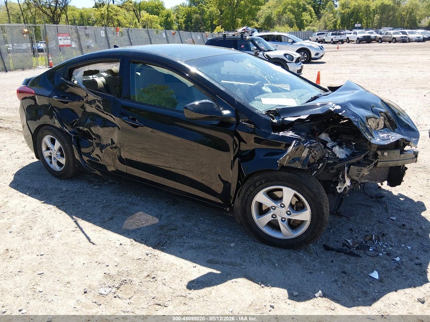 2015 Hyundai Elantra VIN KMHDH4AE9FU354639 IAAI salvage auction — FRONT END, Salvage (New Jersey), sold $475 on 2026-07-07 (photo 1)