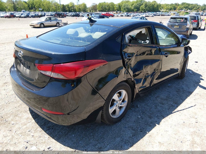 2015 Hyundai Elantra VIN KMHDH4AE9FU354639 IAAI salvage auction — FRONT END, Salvage (New Jersey), sold $475 on 2026-07-07 (photo 4)