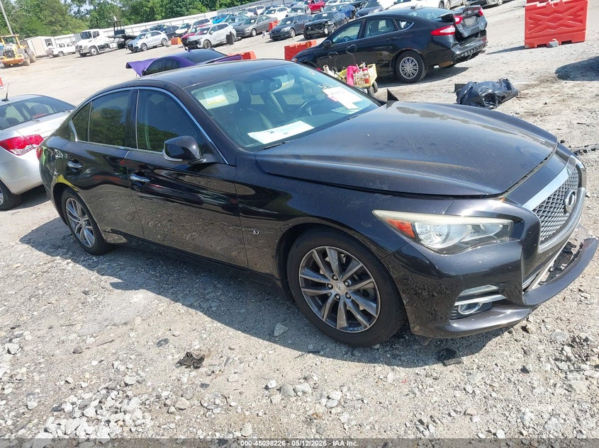 2014 Infiniti Q50 VIN JN1BV7AP5EM691205 IAAI salvage auction — FRONT END, Salvage (Georgia), sold $825 on 2026-07-29 (photo 1)
