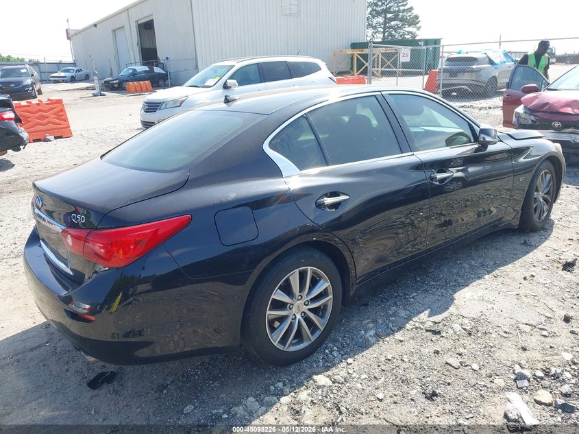 2014 Infiniti Q50 VIN JN1BV7AP5EM691205 IAAI salvage auction — FRONT END, Salvage (Georgia), sold $825 on 2026-07-29 (photo 4)