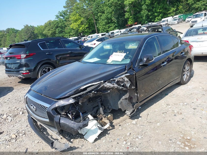 2014 Infiniti Q50 VIN JN1BV7AP5EM691205 IAAI salvage auction — FRONT END, Salvage (Georgia), sold $825 on 2026-07-29 (photo 6)