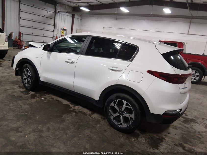 2022 Kia Sportage VIN KNDPMCAC0N7007543 IAAI salvage auction — FRONT END, Salvage Title, sold $1,950 on 2026-07-21 (photo 3)