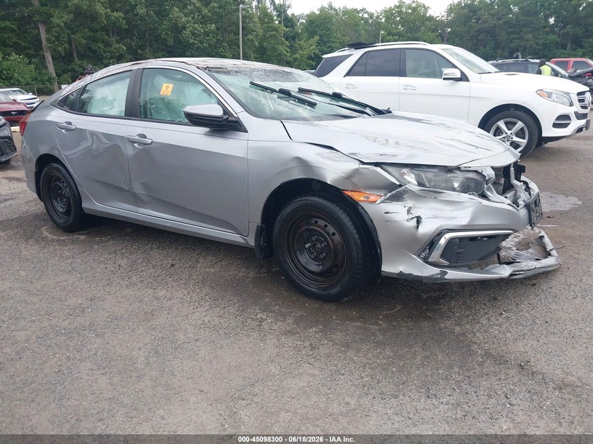 2021 Honda Civic VIN 2HGFC2F61MH500406 IAAI salvage auction — ROLLOVER, Salvage Title, sold $650 on 2026-07-25 (photo 1)