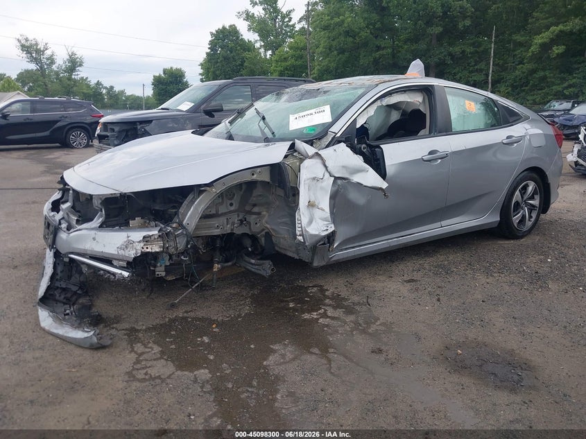 2021 Honda Civic VIN 2HGFC2F61MH500406 IAAI salvage auction — ROLLOVER, Salvage Title, sold $650 on 2026-07-25 (photo 2)