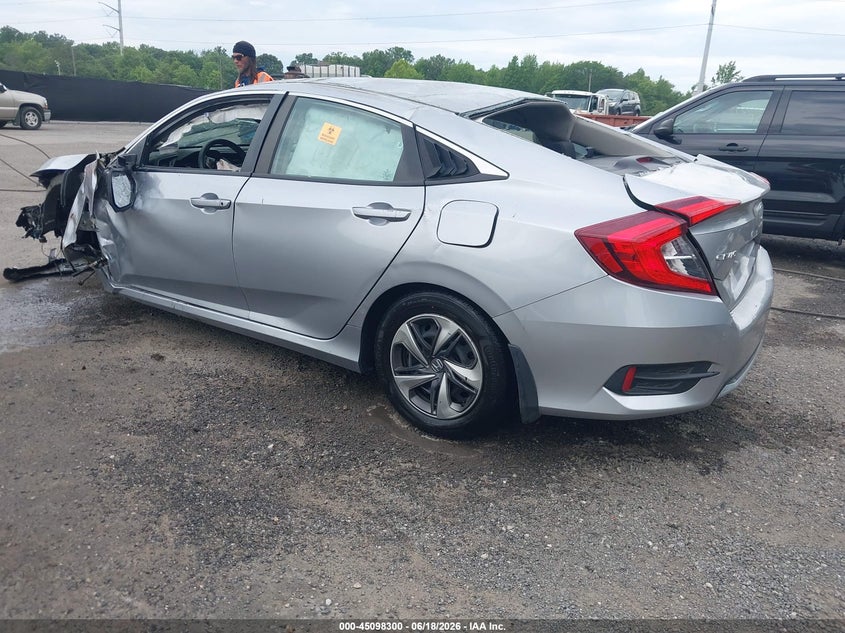 2021 Honda Civic VIN 2HGFC2F61MH500406 IAAI salvage auction — ROLLOVER, Salvage Title, sold $650 on 2026-07-25 (photo 3)