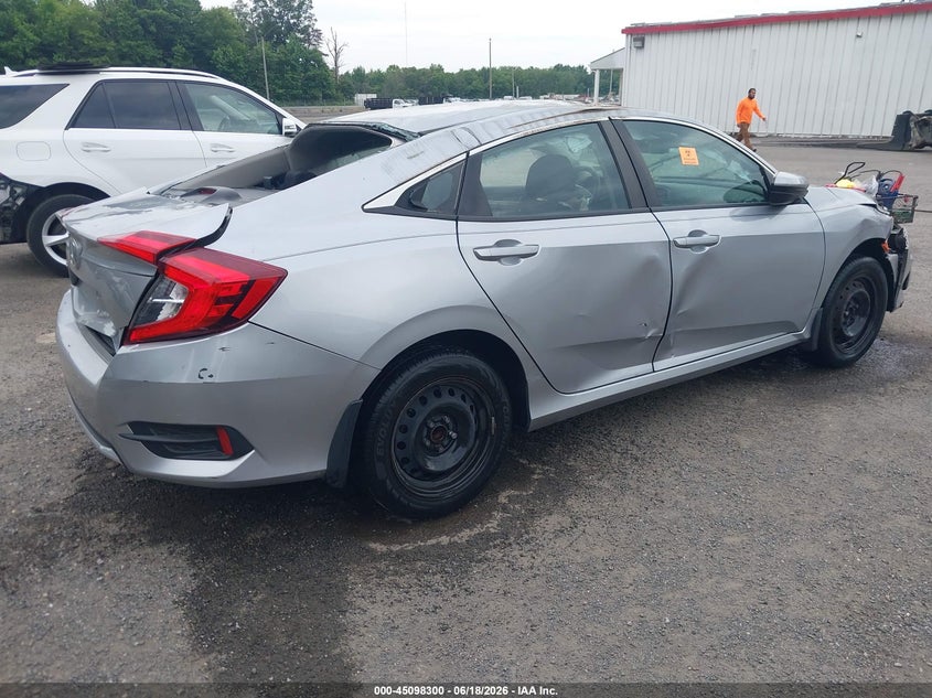 2021 Honda Civic VIN 2HGFC2F61MH500406 IAAI salvage auction — ROLLOVER, Salvage Title, sold $650 on 2026-07-25 (photo 4)