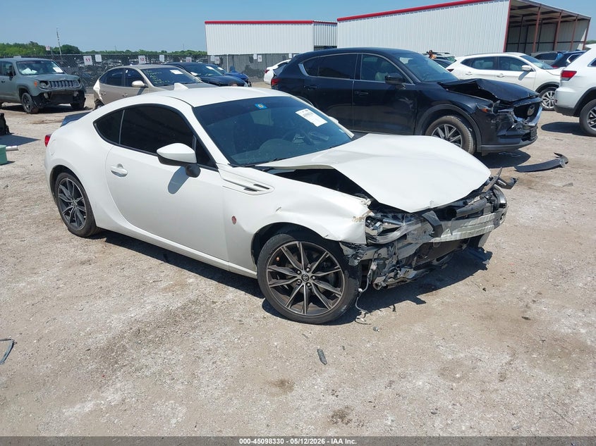 2017 Toyota Gt86 VIN JF1ZNAA11H8703437 IAAI salvage auction — FRONT END, Salvage (Texas), sold $3,000 on 2026-07-07 (photo 1)