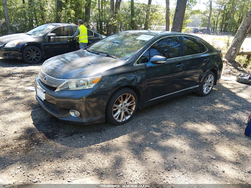 2010 Lexus Hs 250h VIN JTHBB1BA7A2014609 IAAI salvage auction — REPOSSESSION, Clear (Virginia), sold $350 on 2026-07-21 (photo 2)