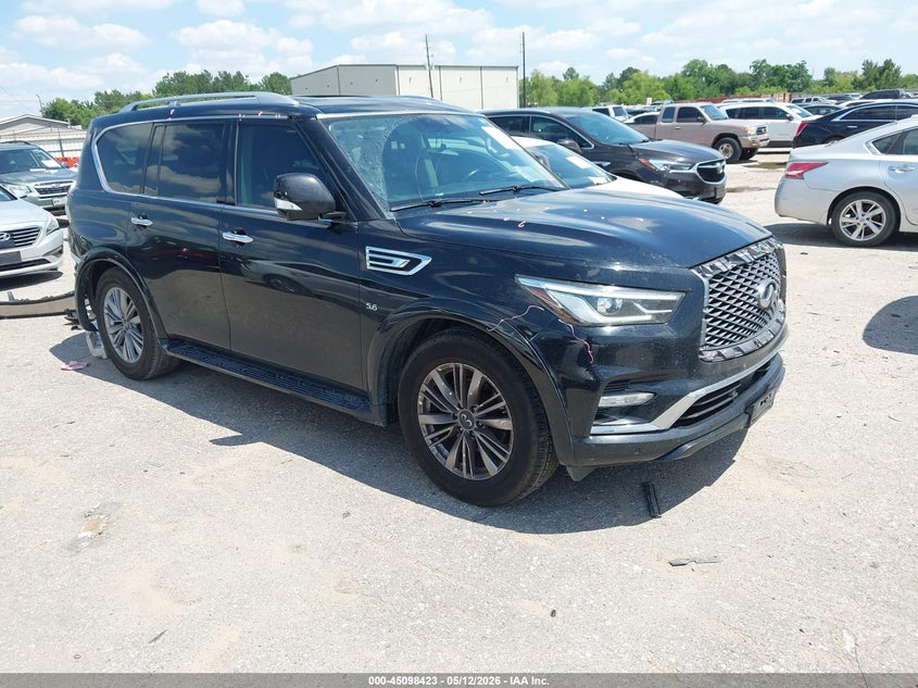 2020 Infiniti Qx80 VIN JN8AZ2NF5L9702175 IAAI salvage auction — REAR END, Salvage (Texas), sold $6,175 on 2026-07-08 (photo 1)