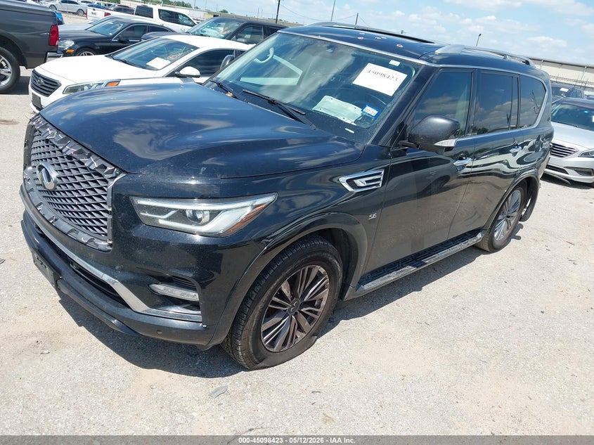 2020 Infiniti Qx80 VIN JN8AZ2NF5L9702175 IAAI salvage auction — REAR END, Salvage (Texas), sold $6,175 on 2026-07-08 (photo 2)