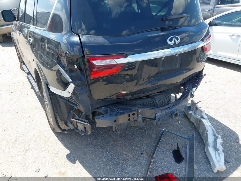 2020 Infiniti Qx80 VIN JN8AZ2NF5L9702175 IAAI salvage auction — REAR END, Salvage (Texas), sold $6,175 on 2026-07-08 (photo 6)